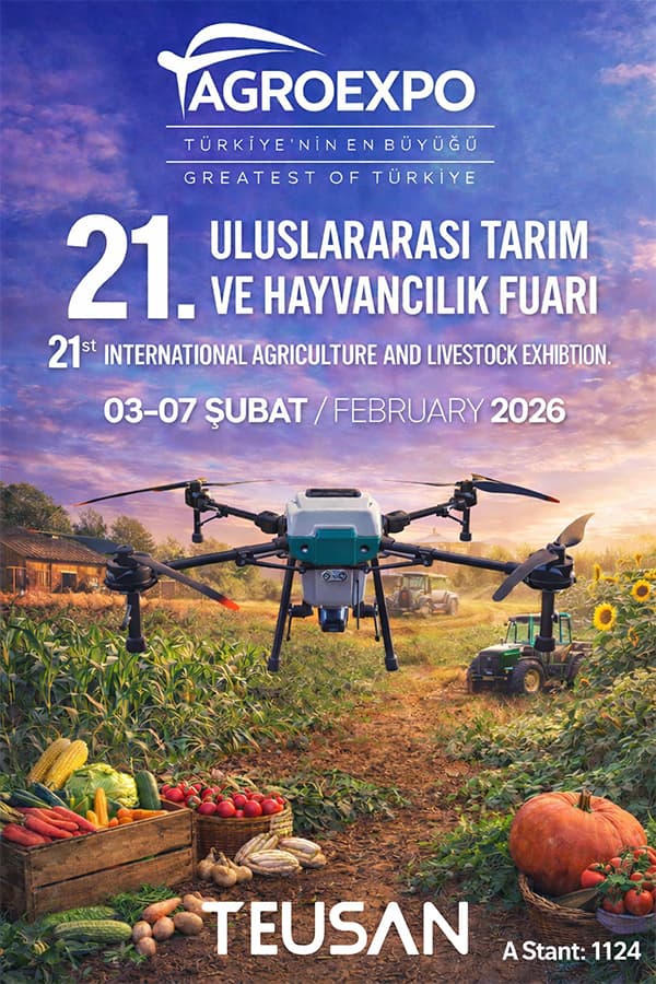 TEUSAN olarak AGROEXPO 2026 fuarında yerimizi alıyoruz!